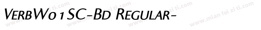 VerbW01SC-Bd Regular字体转换